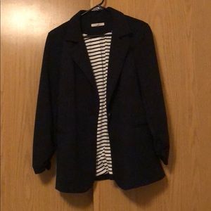 41Hawthorn Benson 3/4 Ruched Sleeve Blazer